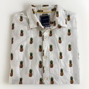 Cactus Ricky Singh Men's Shirt - Short Sleeve Button Down Size XL Pineapple